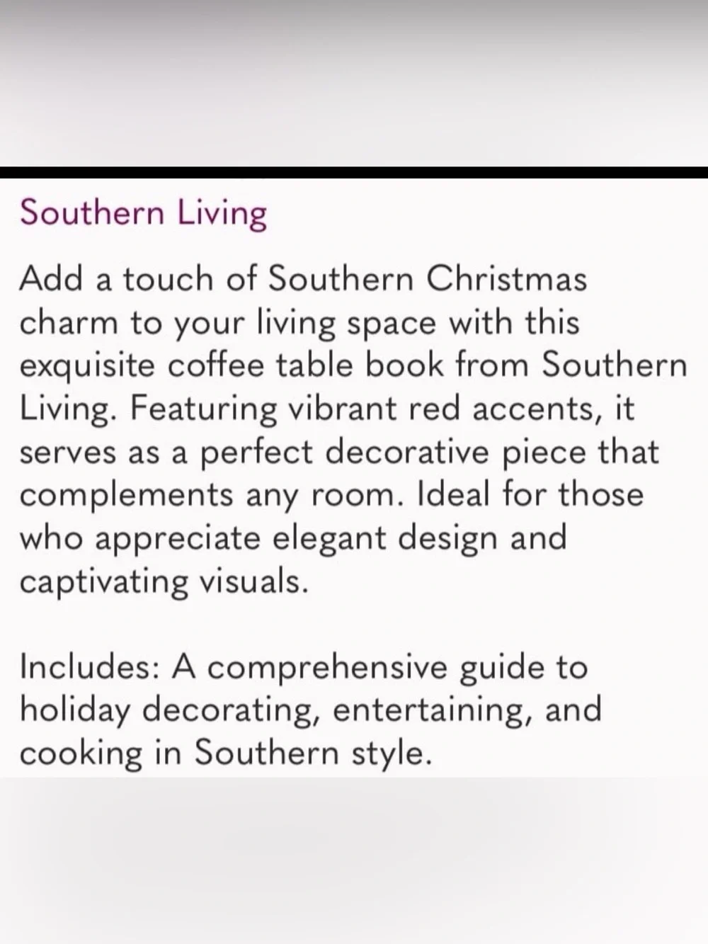 Southern Living Christmas 2003 Vintage Book of Recipes & Ideas for Holiday Decor
